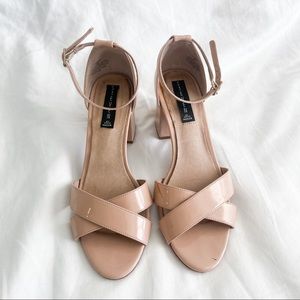 Blush Block Heel Sandals STEVEN by Steve Madden
